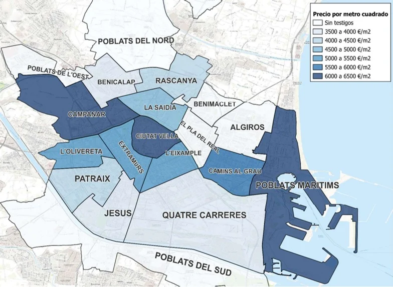 valencia precio vivienda