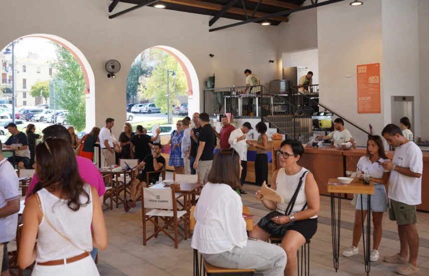 El Museu del Tèxtil ofereix també gastronomia en festes.