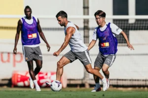 Entrenament del Valencia CF dimarts passat Foto Valencia CF