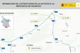 Mapa de la intervenció a l'A-35.