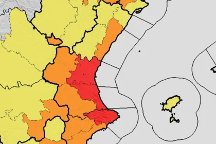 Mapa de alertas en la Comunitat Valenciana para este miércoles 19 de agosto.