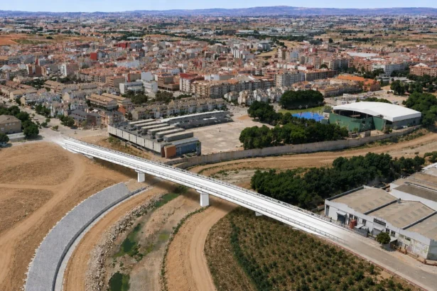 Proyecto de la futura pasarela de Paiporta sobre el barranco del Poyo.