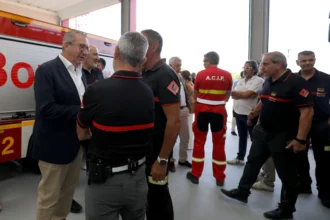 Inauguració del nou parc de bombers d'Ibi.
