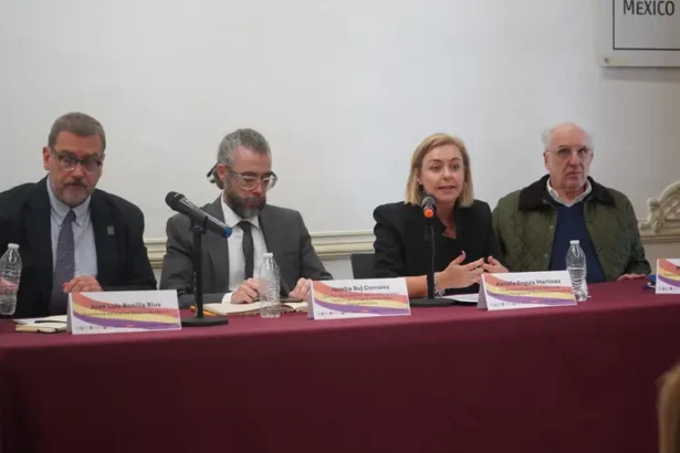 Natàlia Enguix, en l'acte realitzat a Mèxic.