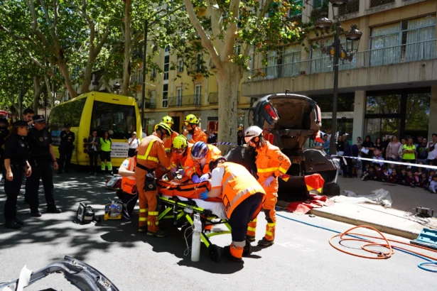Simulacre d'emergències realtizat a Xàtiva.