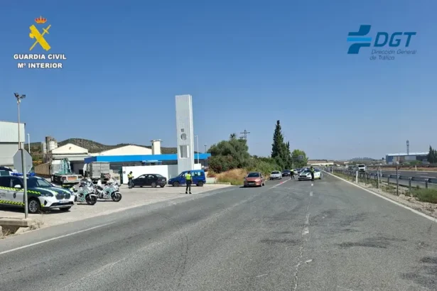 Control de la Guardia Civil.