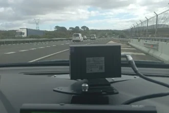 Control de velocidad de la Guardia Civil.