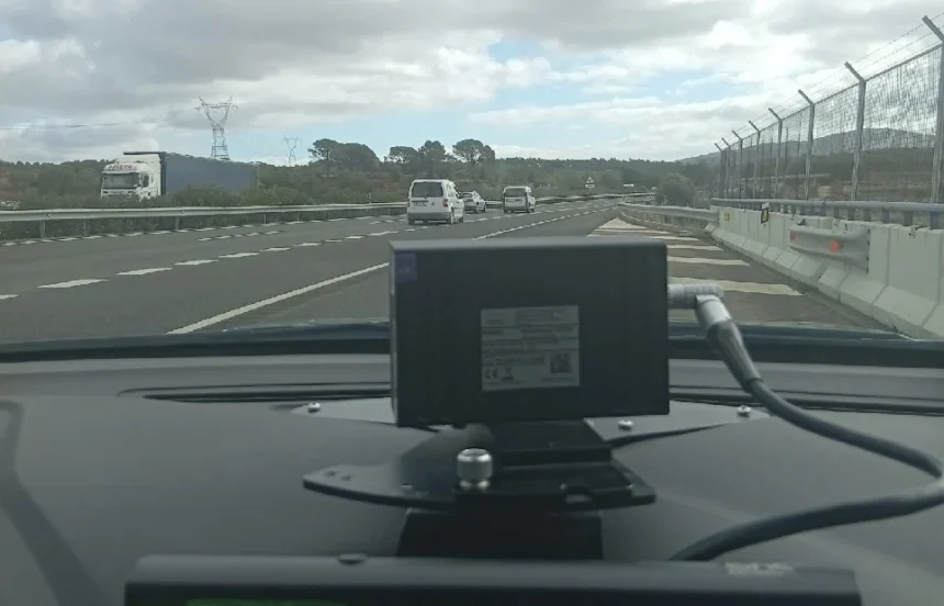Control de velocidad de la Guardia Civil.