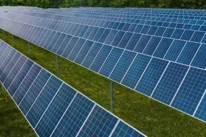 Planta solar potovoltaica.