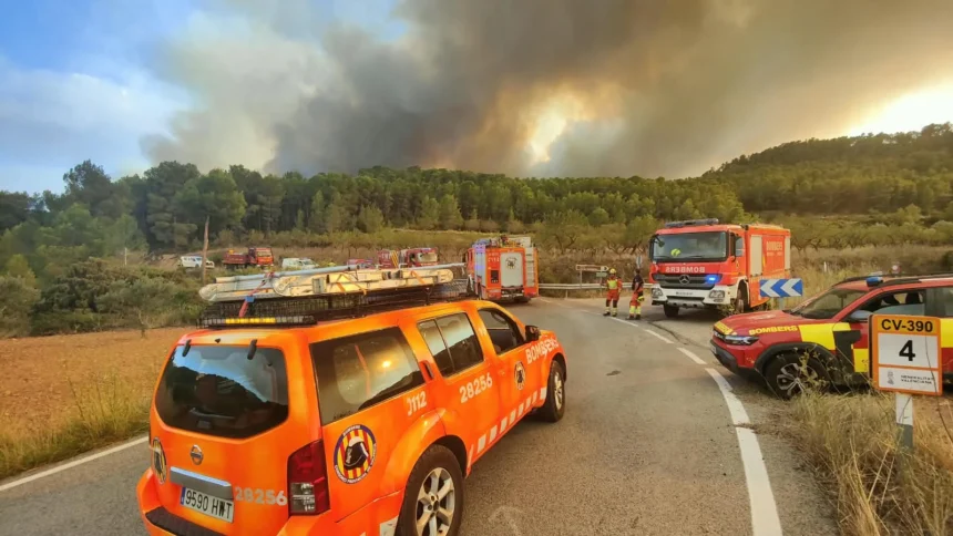 Incendio en Tuéjar.