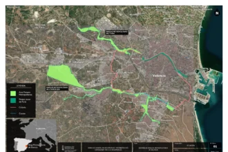 Plano general del Sistema de Parques Metropolitanos de València