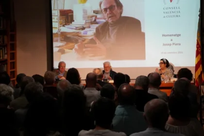 Imatge de l'acte d'homenatge del CVC a Josep Piera.