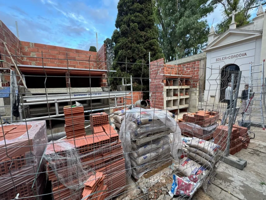 Obres del futur panteó de Sueca.