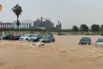 Inundación en Oliva.
