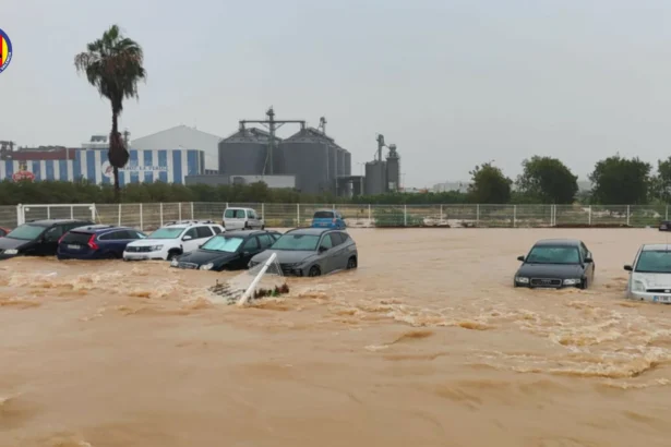 Inundació en Oliva.