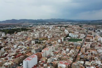 Vista aèria del port de Sagunt.
