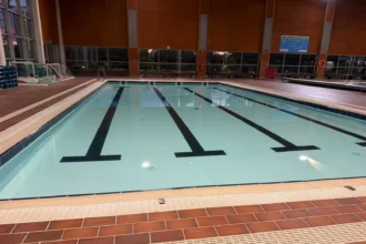Vaso de la piscina de enseñanza de la Ciutat de l'Esport de Parc Central de Torrent